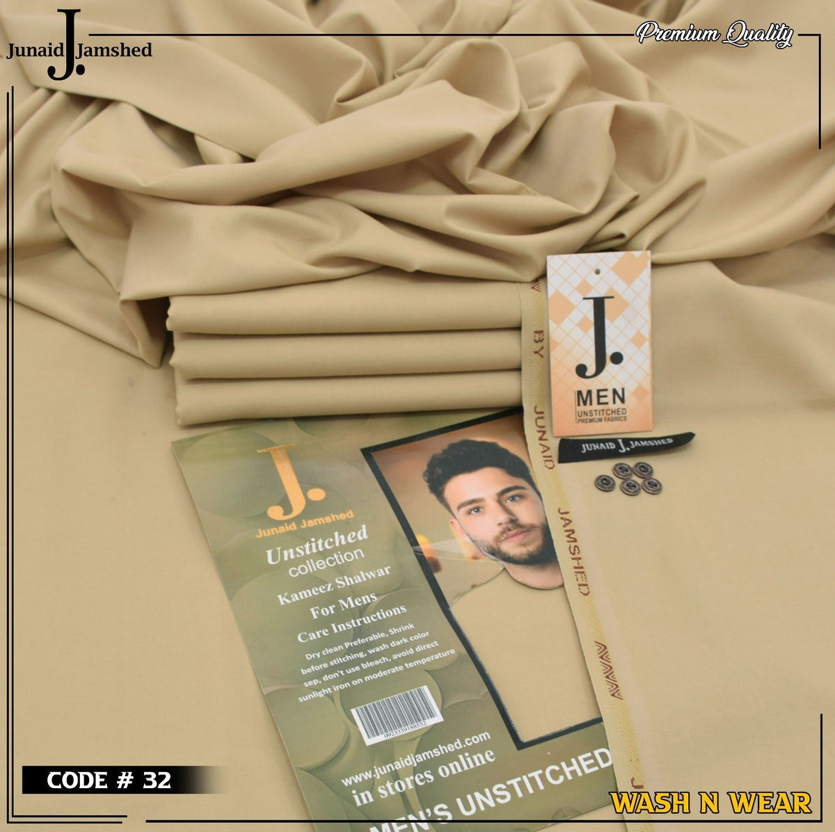 Men Wash N Wear Fabric J.834