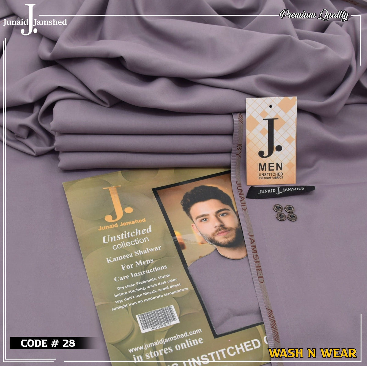 Men Wash N Wear Fabric J.835