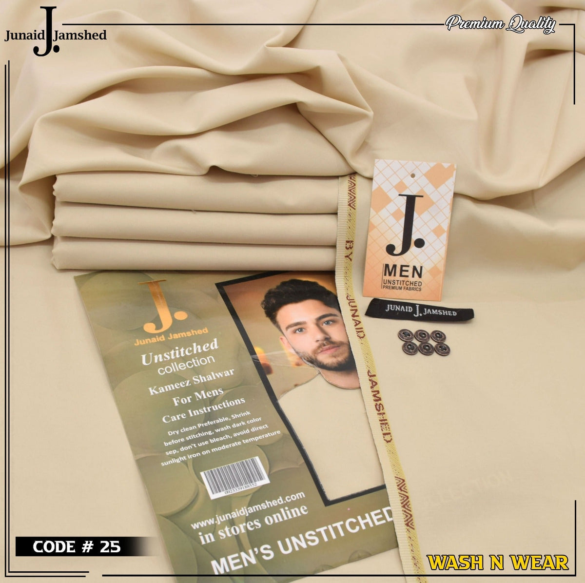 Men Wash N Wear Fabric J.838