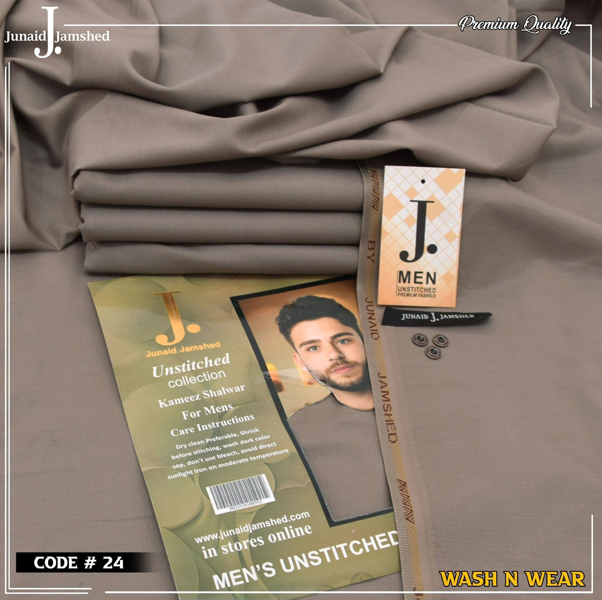 Men Wash N Wear Fabric J.839