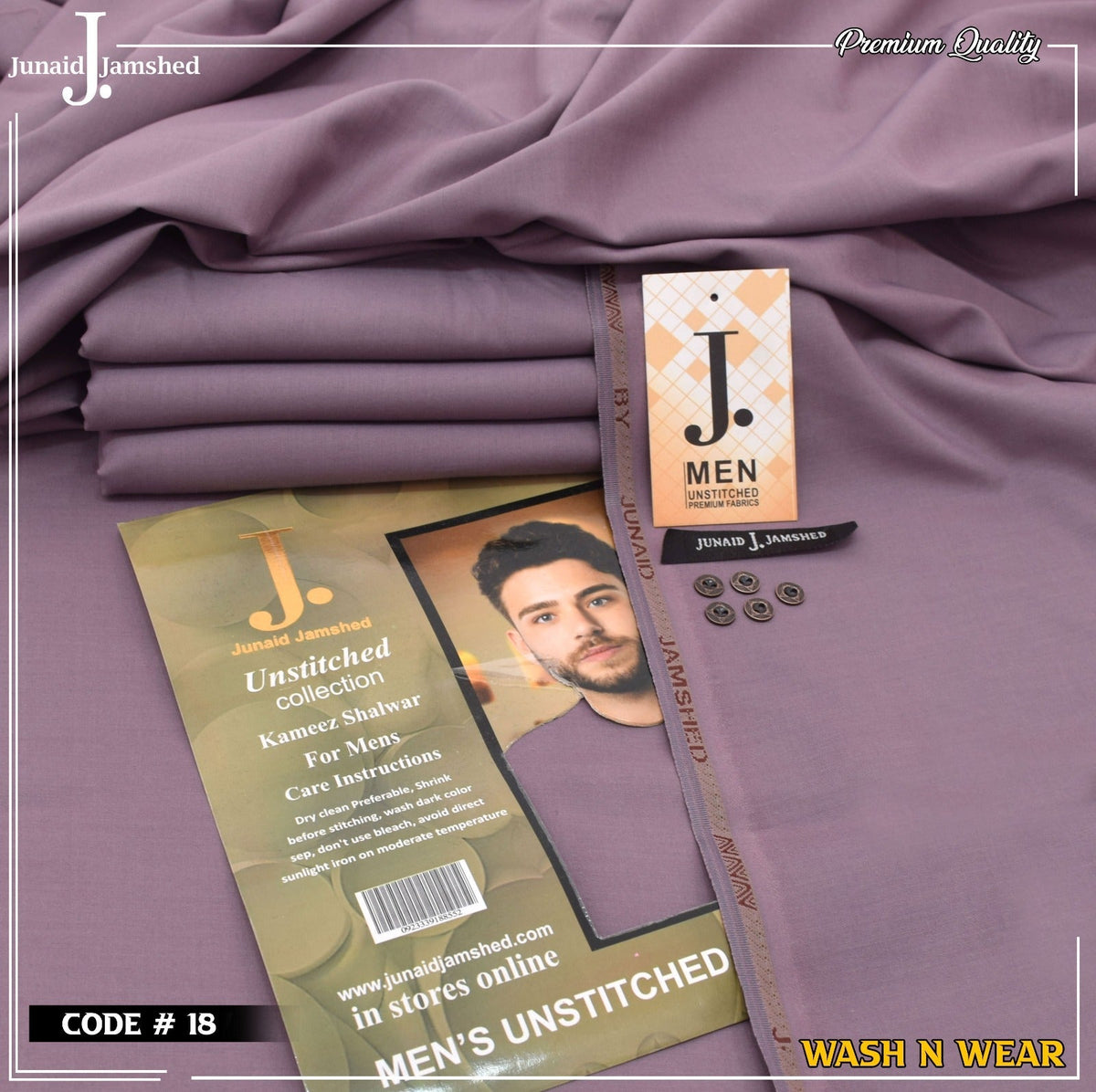 Men Wash N Wear Fabric J.845