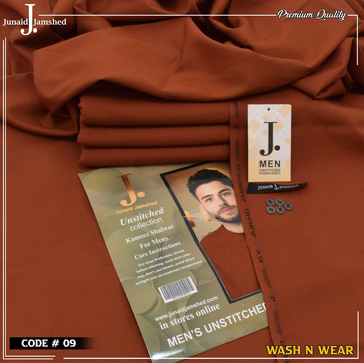 Men Wash N Wear Fabric J.823