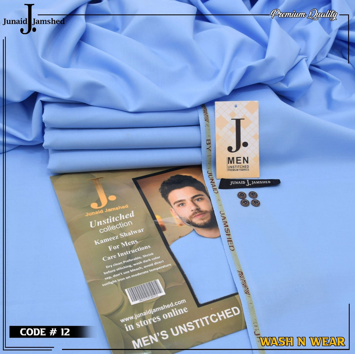 Men Wash N Wear Fabric J.850