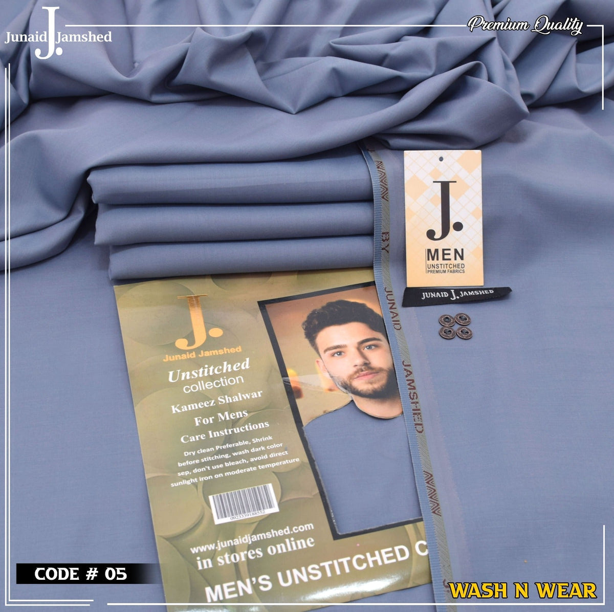 Men Wash N Wear Fabric J.855