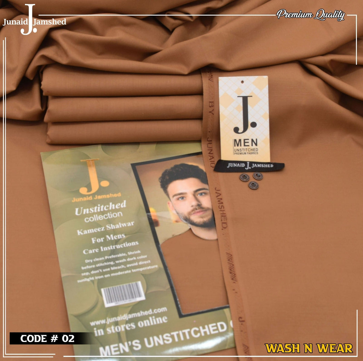 Men Wash N Wear Fabric J.858