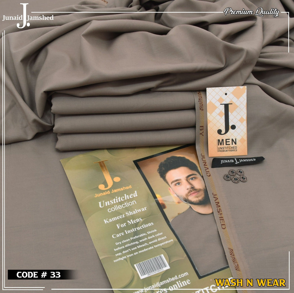 Men Wash N Wear Fabric J.860