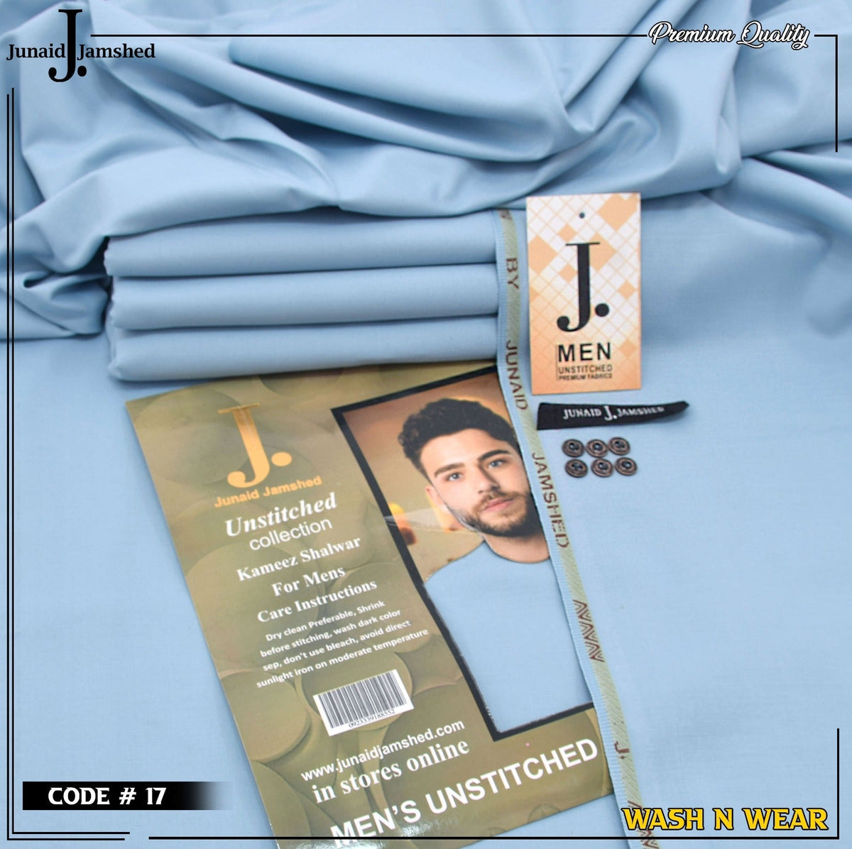 Men Wash N Wear Fabric J.862