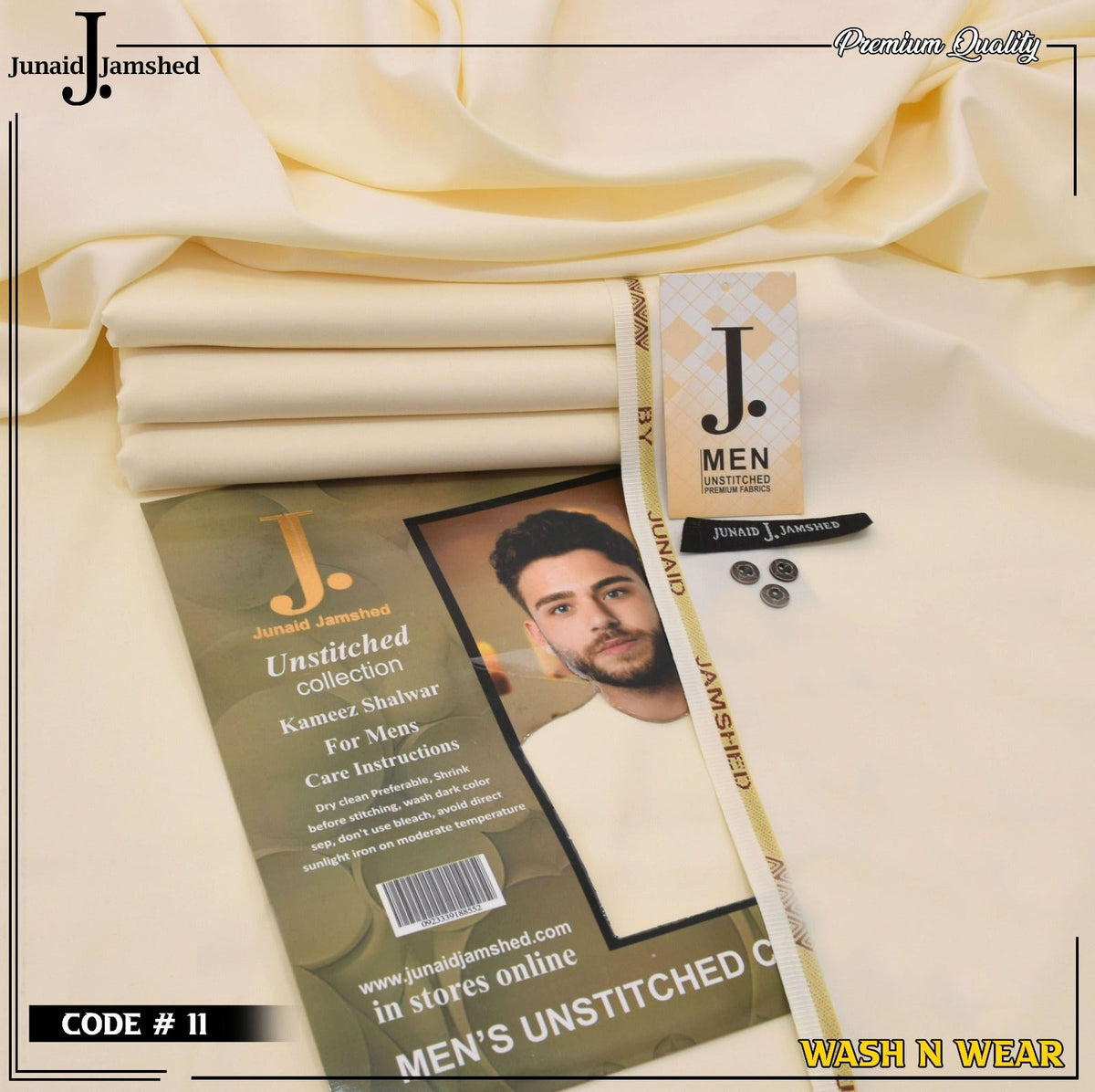 Men Wash N Wear Fabric J.863