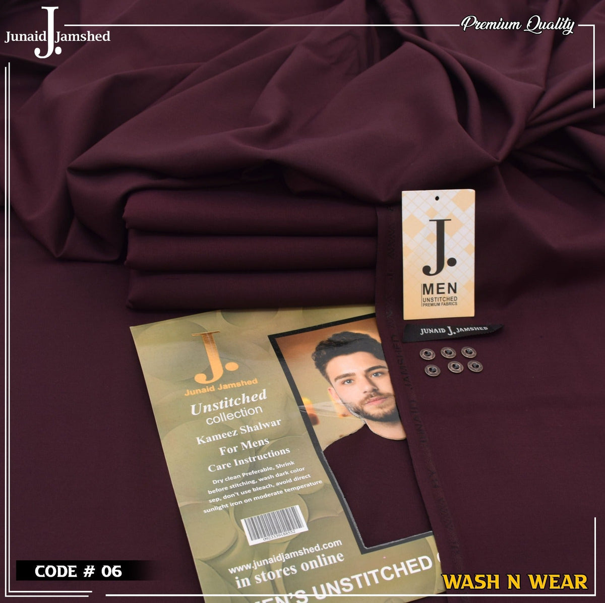 Men Wash N Wear Fabric J.825